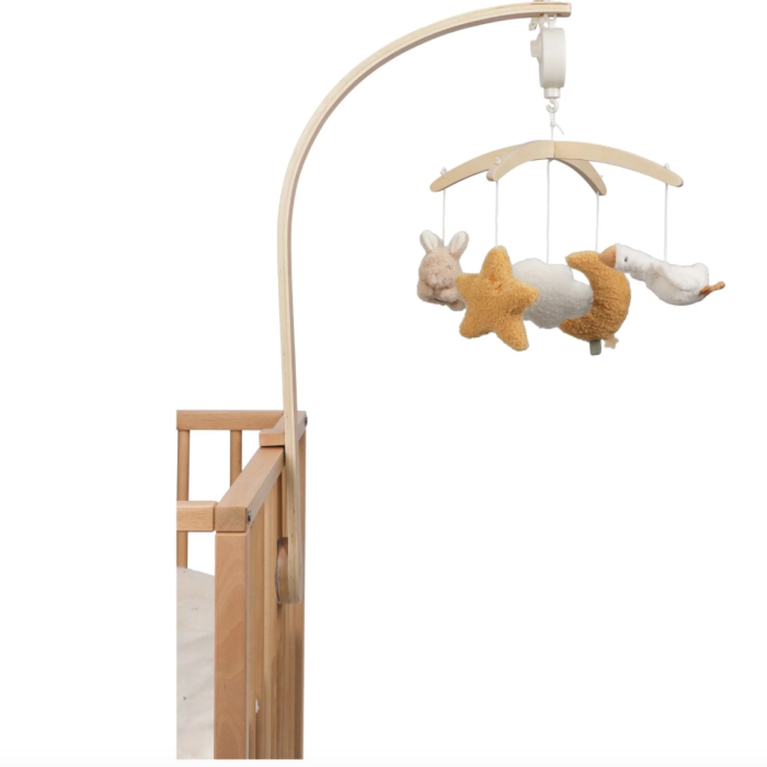 Mobieltje & mobieltjeshouder - Beige Newborn Natural - Little Dutch