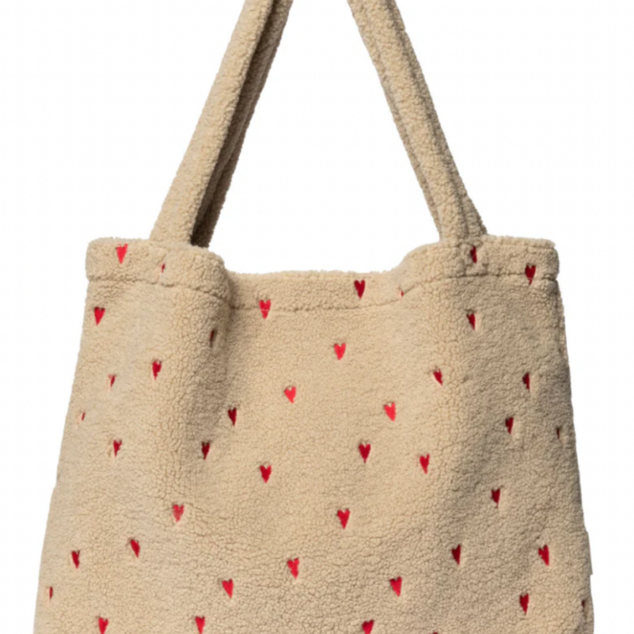 Mom Bag - Ecru Teddy Hearts - Studio Noos
