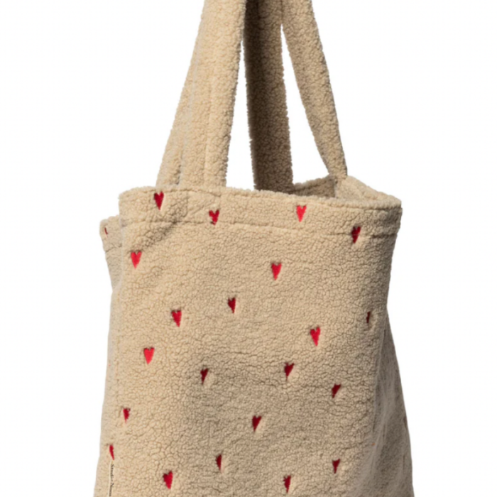Mom Bag - Ecru Teddy Hearts - Studio Noos