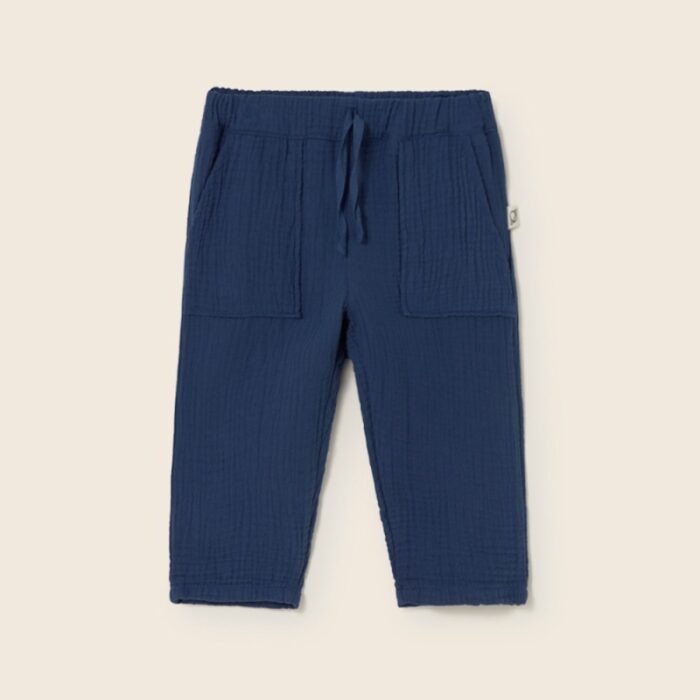 Muslin Pants Mario - Navy - My Little Cozmo Muslin Pants Mario - Navy - My Little Cozmo