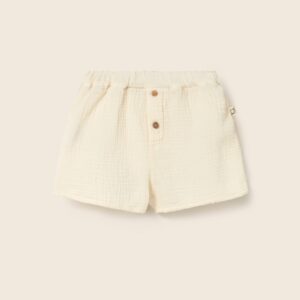 Muslin Shorts Dale - Ivory - My Little Cozmo