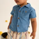 Muslin Shorts Roy - Stripes - My Little Cozmo