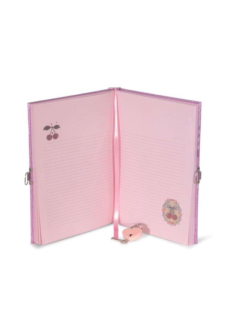 My Little Diary Fsc - Cherry Glitter - Konges Slojd My Little Diary Fsc - Cherry Glitter - Konges Slojd