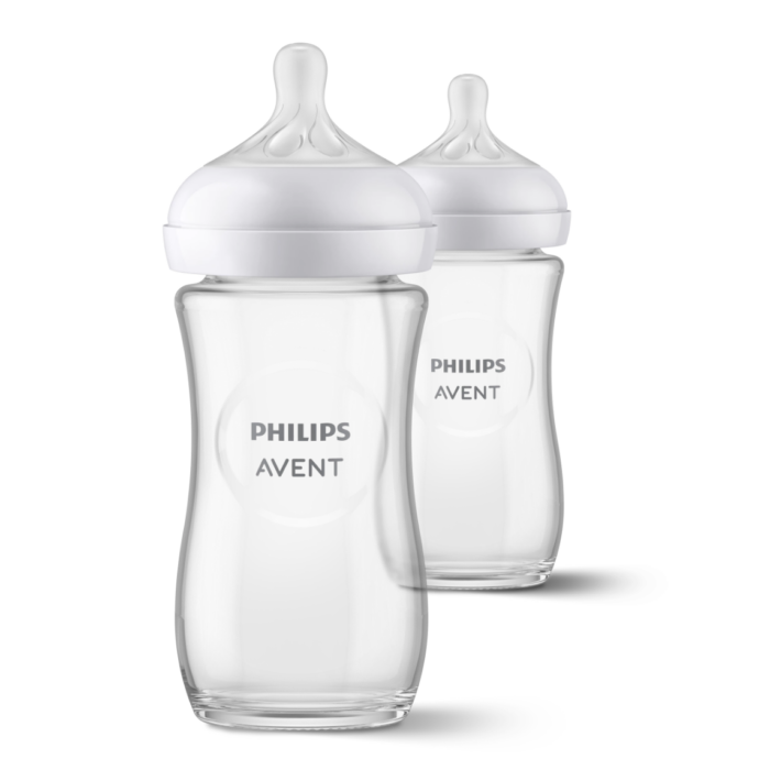 Natural 3.0 Duo Zuigfles Glas - 240 ml - Avent