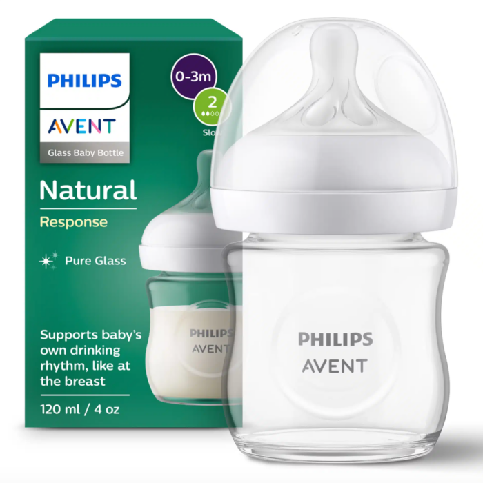 Natural 3.0 Glazen Zuigfles 120 ml - Avent