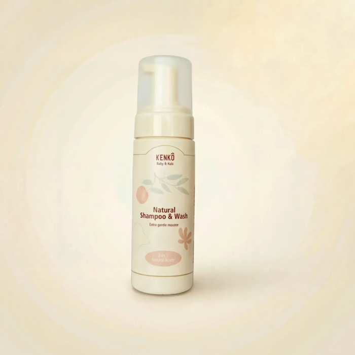 Natural Shampoo & Wash Mousse - Baby & Kids - Kenko