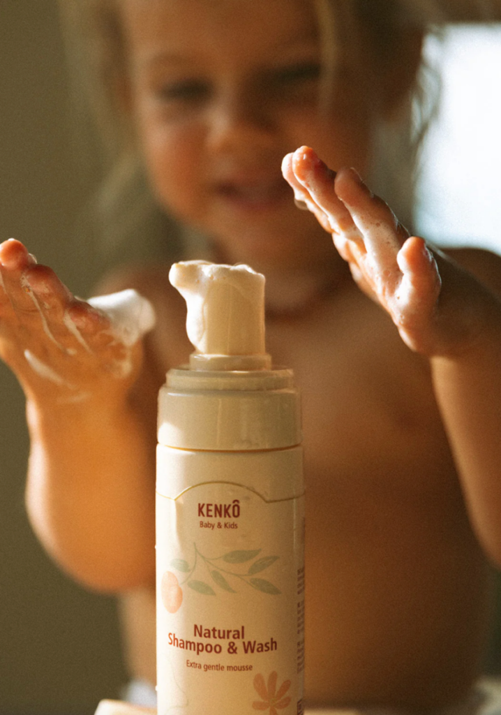 Natural Shampoo & Wash Mousse - Baby & Kids - Kenko