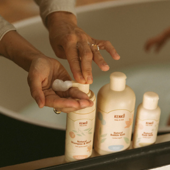 Natural Shampoo & Wash Mousse - Baby & Kids - Kenko