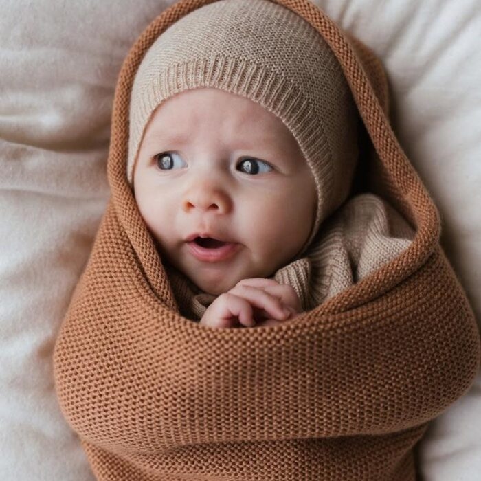 Newborn Bonnet Dolly - Sand - HVID