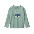 Noah Placement Longsleeve Swim Tee - It comes in waves / Peppermint - Liewood