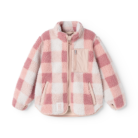 Nolan Pile Jacket - Mega Check / Rose blush - Liewood
