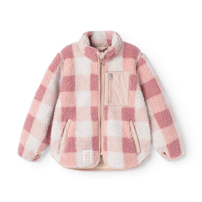 Nolan Pile Jacket - Mega Check / Rose blush - Liewood Nolan Pile Jacket - Mega Check / Rose blush - Liewood