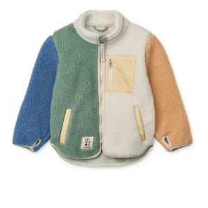 Nolan Pile Jacket - Peppermint multi mix - Liewood