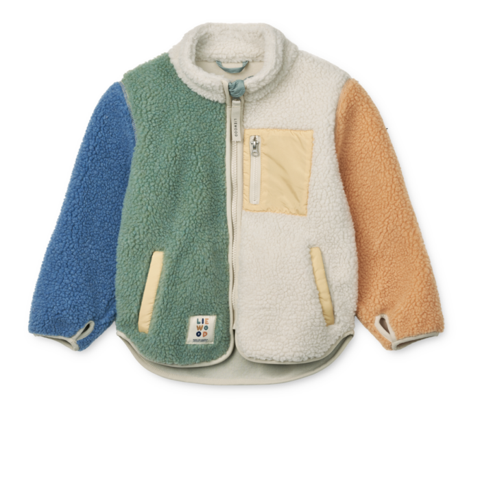 Nolan Pile Jacket - Peppermint multi mix - Liewood