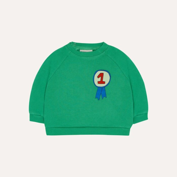 Number One Baby Sweatshirt - Green - The Campamento Number One Baby Sweatshirt - Green - The Campamento