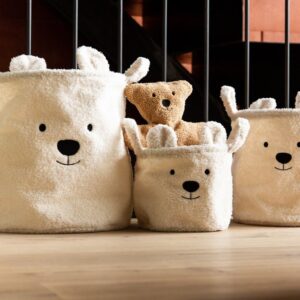 Opbergmand Teddy Ecru - 25x20 - Childhome