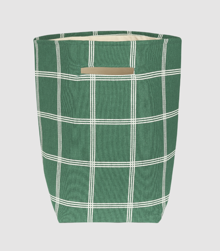 Opbergzak Vibes - Green White Grid - Nobodinoz