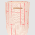 Opbergzak Vibes - Pink Red Grid - Nobodinoz