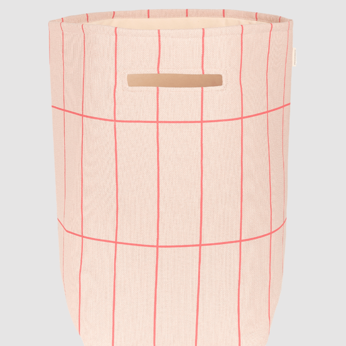 Opbergzak Vibes - Pink Red Grid - Nobodinoz