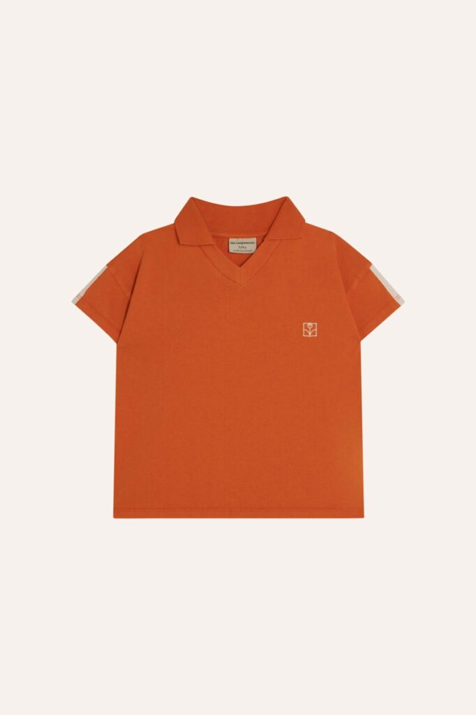 Orange Washed Kids Polo − The Campamento