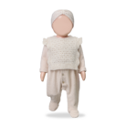 Orleans Girly Jumpsuit W/Feet - Nude - 1+ In The Family