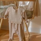 Orleans Girly Jumpsuit W/Feet - Nude - 1+ In The Family