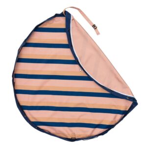 Outdoor Babymat & Opbergzak - Mokka Stripes - Play & Go