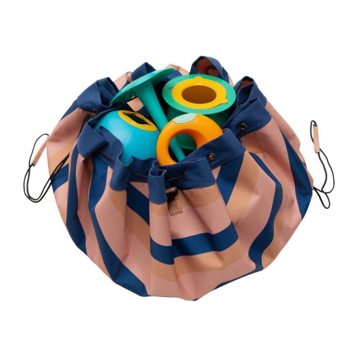 Outdoor Babymat & Opbergzak - Mokka Stripes - Play & Go