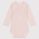 Overslagbody Streepjes - Blush - Petit Bateau