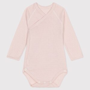 Overslagbody Streepjes - Blush - Petit Bateau