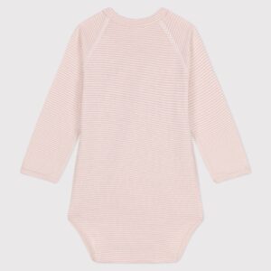Overslagbody Streepjes - Blush - Petit Bateau Overslagbody Streepjes - Blush - Petit Bateau