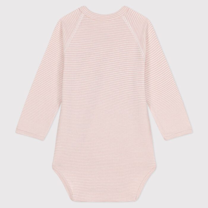 Overslagbody Streepjes - Blush - Petit Bateau