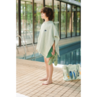 Paco Poncho Embroidery - Stripe Peppermint / Creme de la creme - Liewood