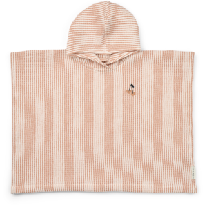 Paco Poncho Embroidery - Stripe Tuscany rose / Creme de la creme - Liewood