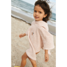 Paco Poncho Embroidery - Stripe Tuscany rose / Creme de la creme - Liewood