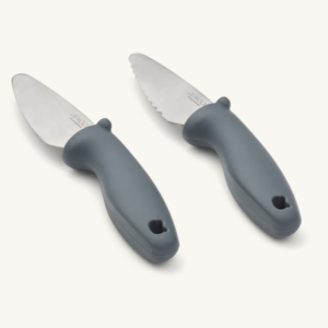 Perry Cutting Knife Set - Whale Blue - Liewood