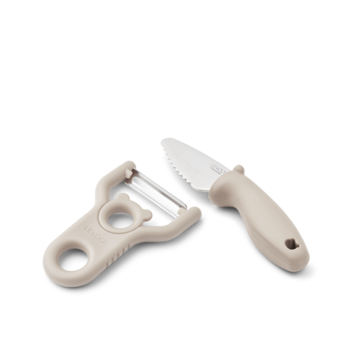 Pertense Peeler & Knife Set - Sandy - Liewood