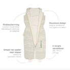Peuterslaapzak >2,5J - Cotton Green Stripes - Puckababy