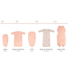 Peuterslaapzak >2,5J - Teddy Peach - Puckababy