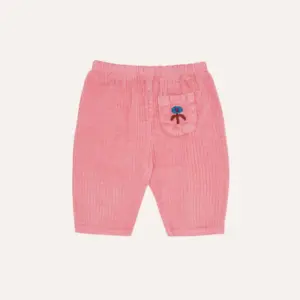 Pink Corduroy Baby Trousers - Pink - The Campamento Pink Corduroy Baby Trousers - Pink - The Campamento