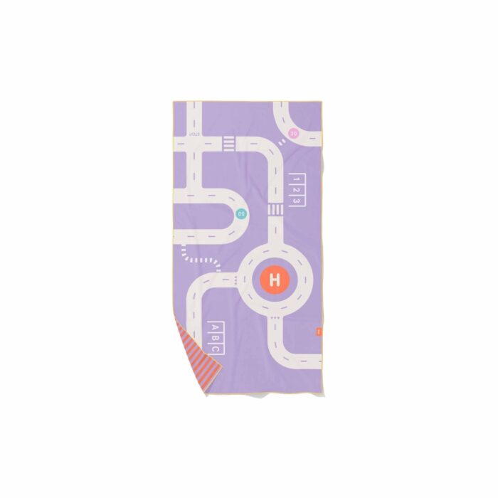 PlayTowel Handdoek M (140 x 70cm) - Road Lavender - Quut