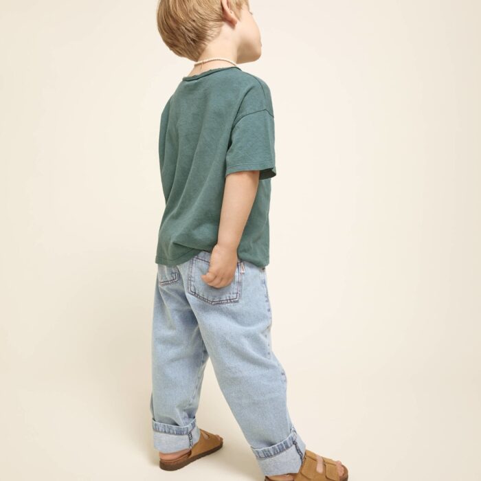 Pocket Linen T-Shirt - Green Lake - Buho