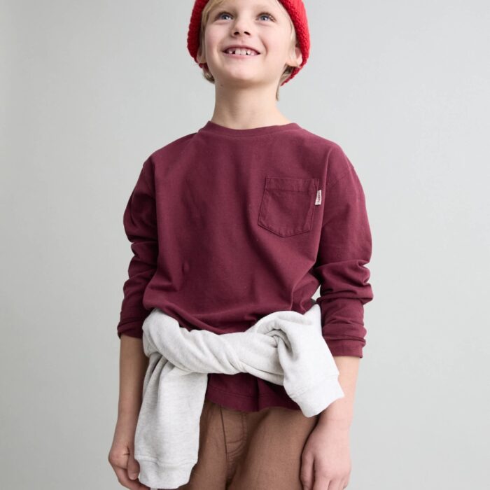 Pocket T-Shirt - Pomegranate - Buho