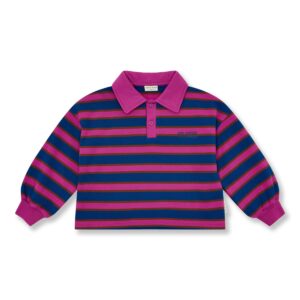 Polo Sweater - Stripe − Petit Blush