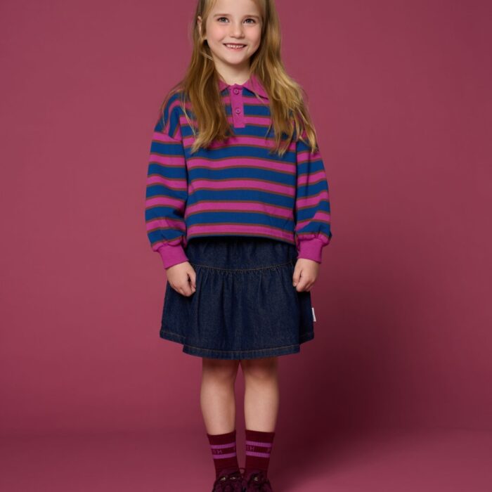 Polo Sweater - Stripe − Petit Blush