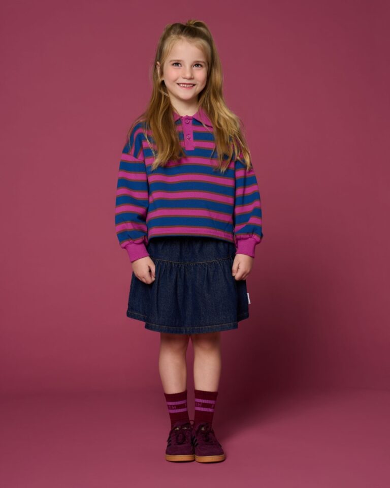 Polo Sweater - Stripe − Petit Blush Polo Sweater - Stripe − Petit Blush