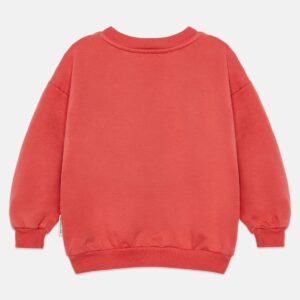 Pom pom dog baby sweatshirt - Red - Weekend House Kids