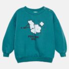 Pom pom dog baby sweatshirt - Turquesa - Weekend House Kids