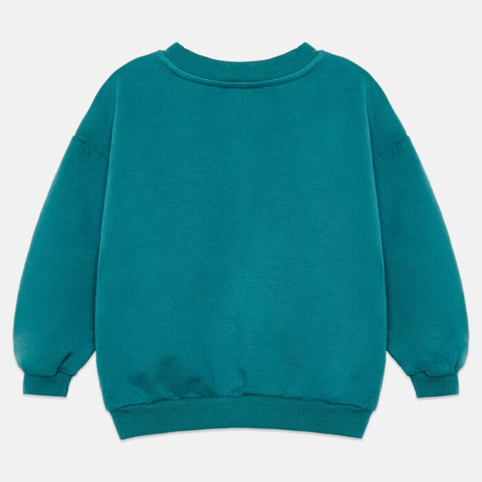 Pom pom dog baby sweatshirt - Turquesa - Weekend House Kids