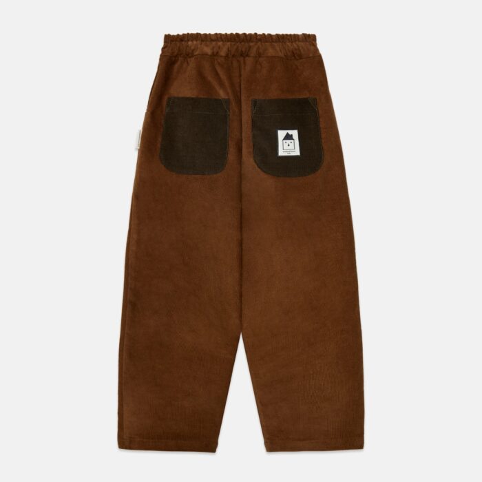 Pom pom dog corduroy pants - Brown - Weekend House Kids Pom pom dog corduroy pants - Brown - Weekend House Kids